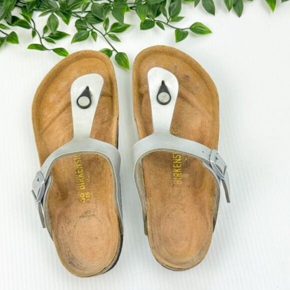 Birkenstock Gizeh Sandals Silver size 7 - Picture 5 of 16